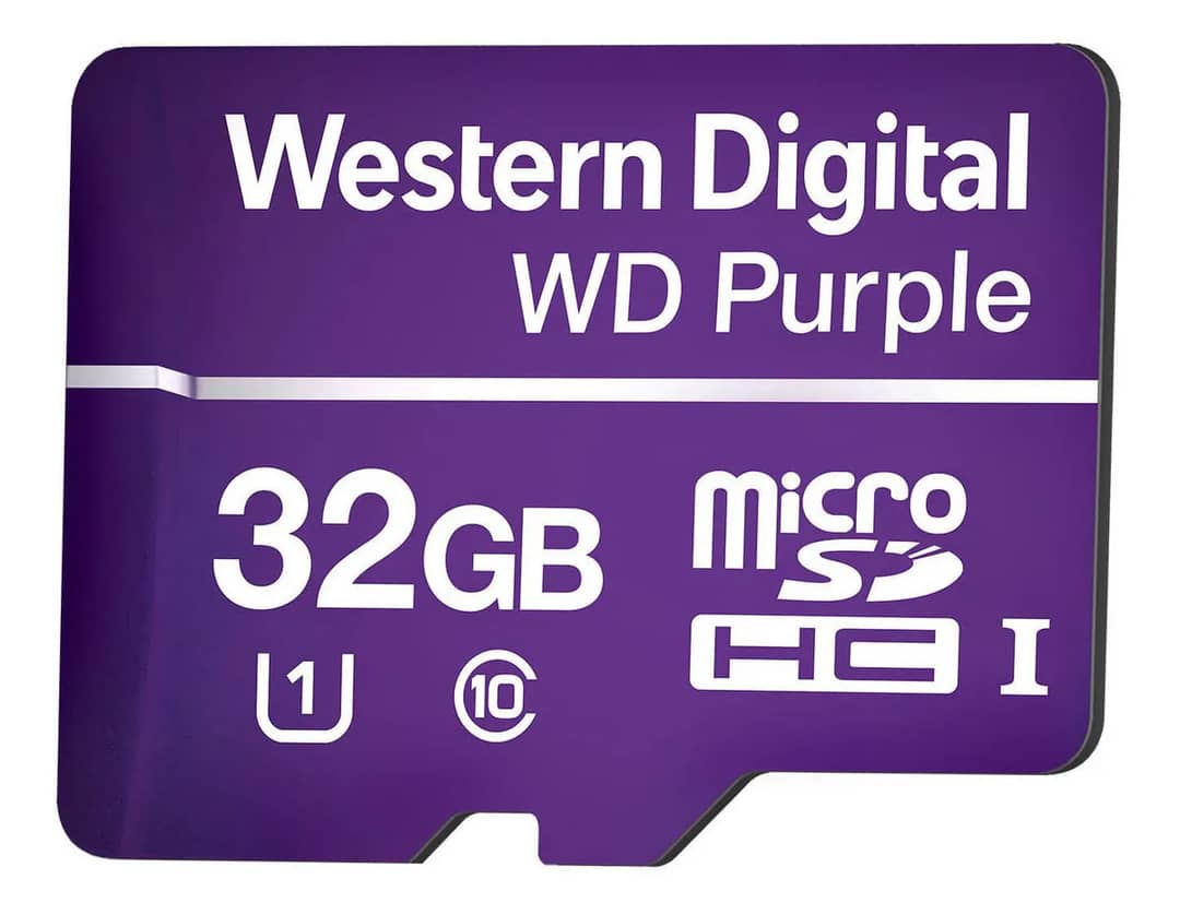 Cartão Micro Sd 32gb 16tbw Western Digital Purple