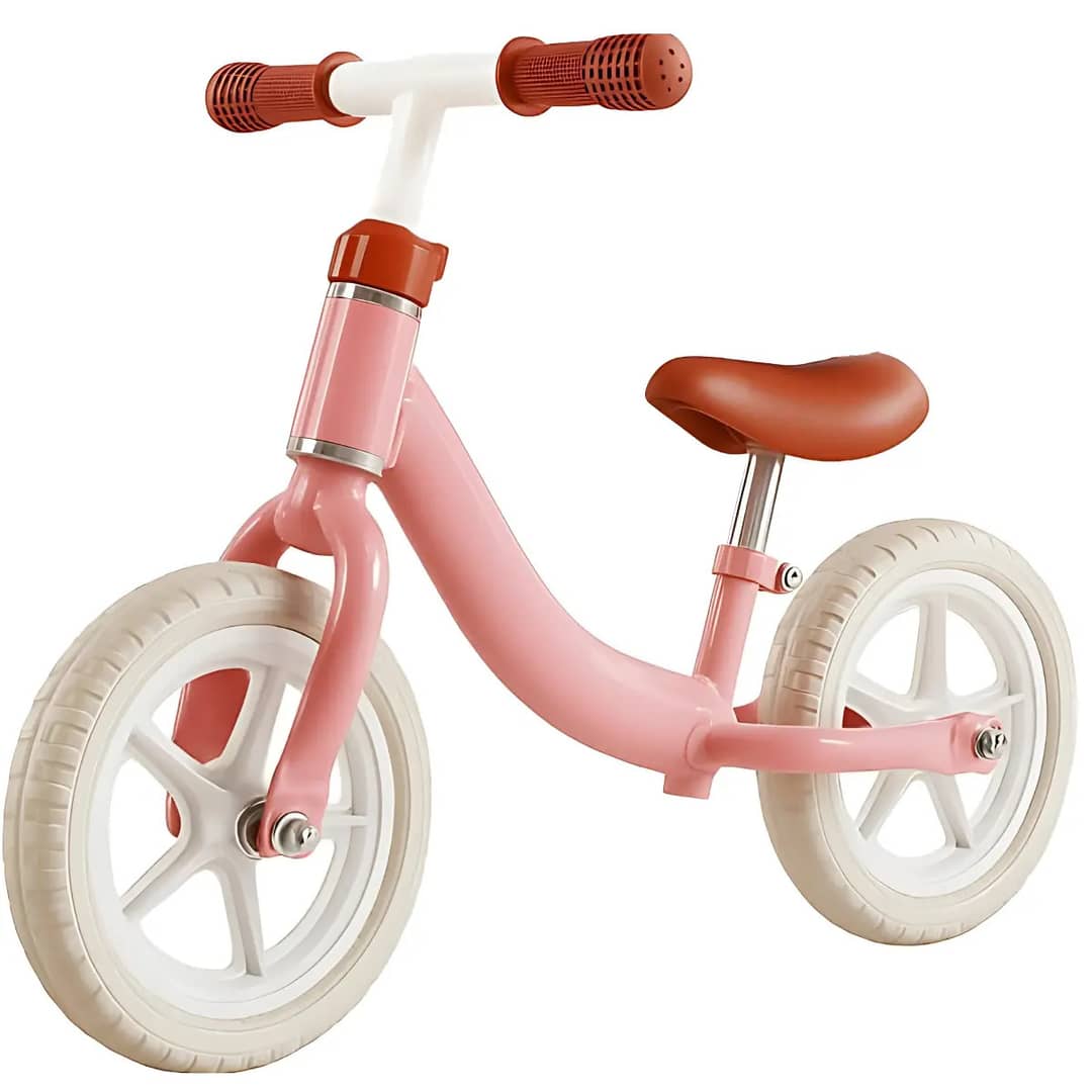 Bicicleta De Equilíbrio Infantil Kidino Wild Sem Pedal Rosa