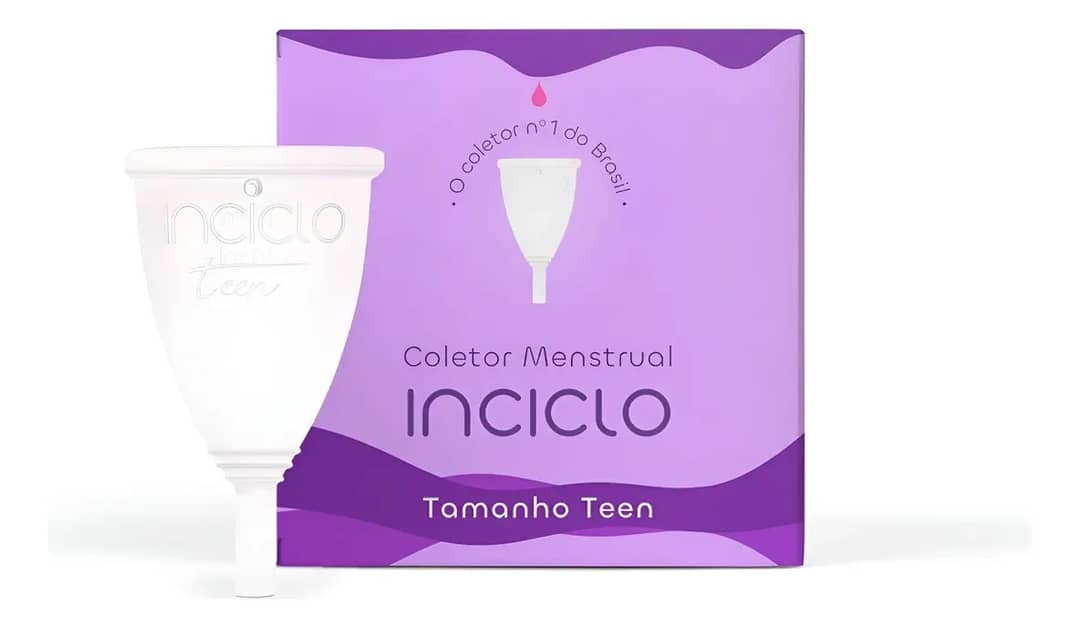 Inciclo Coletor Menstrual Teen - Até 19 Anos Sem Filhos Cinza