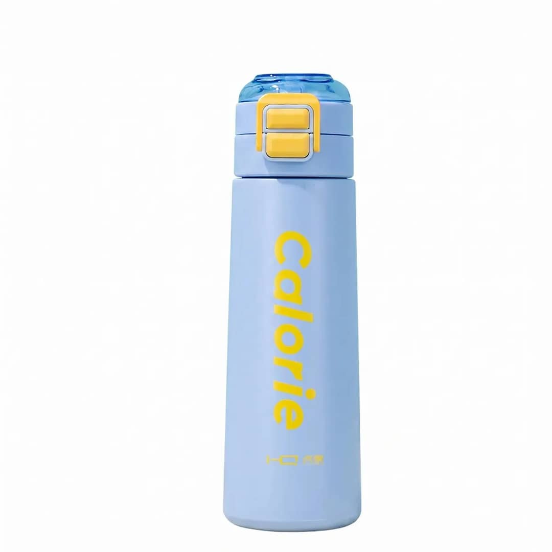 Garrafa Térmica Inox 400ml Antivazamento Com Trava Tampa Segura Fechamento Hermético, Portátil Leve Resistente, Sem Bpa, Para Academia Trabalho Viagem Praia Caminhada