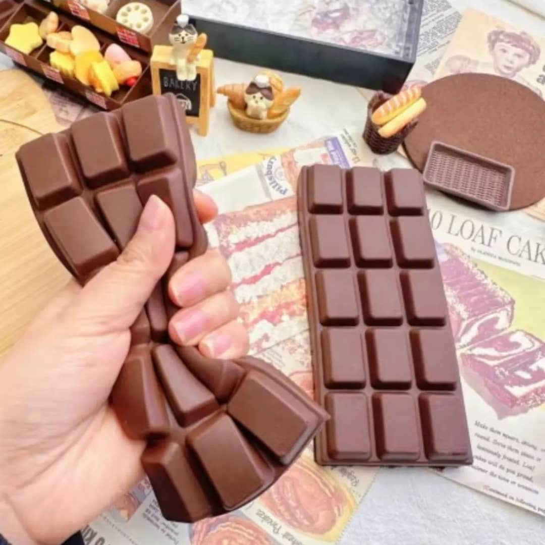 Squishy Gigante Chocolate 16cm Anti Estresse Tok Sensorial M Marrom