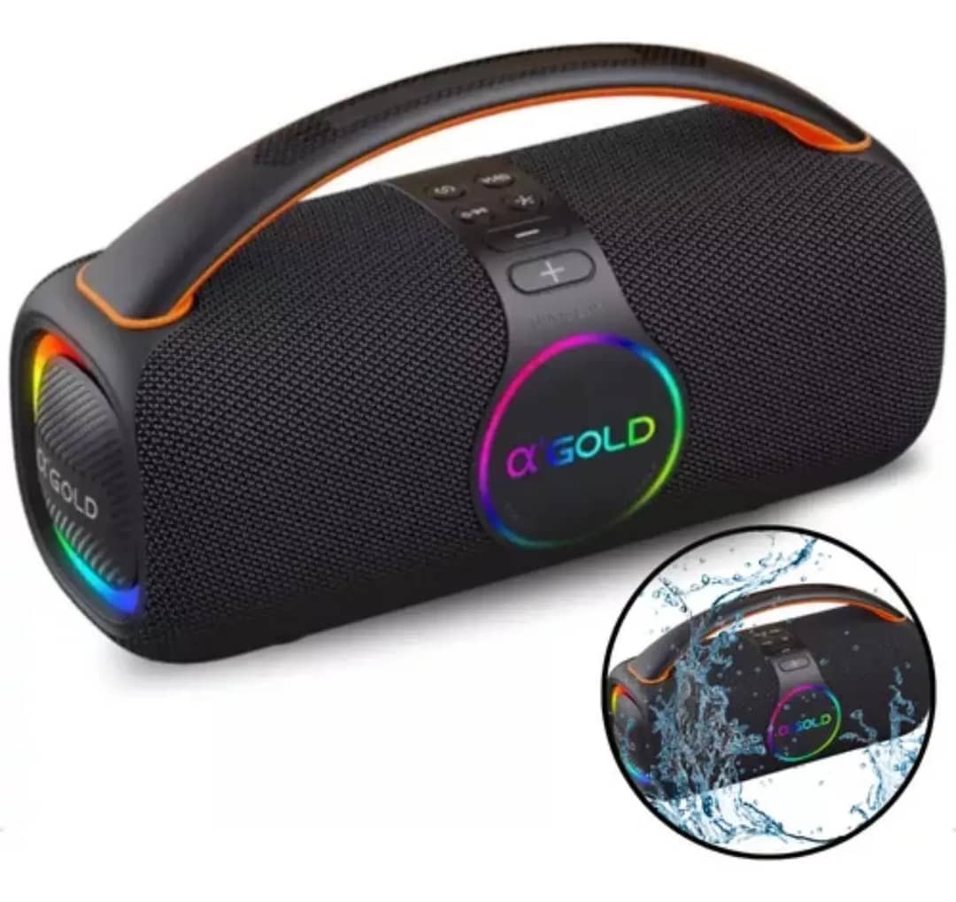 Caixa De Som Bluetooth Super Potente 80w Graves Bass Bosst Preto 127/220v