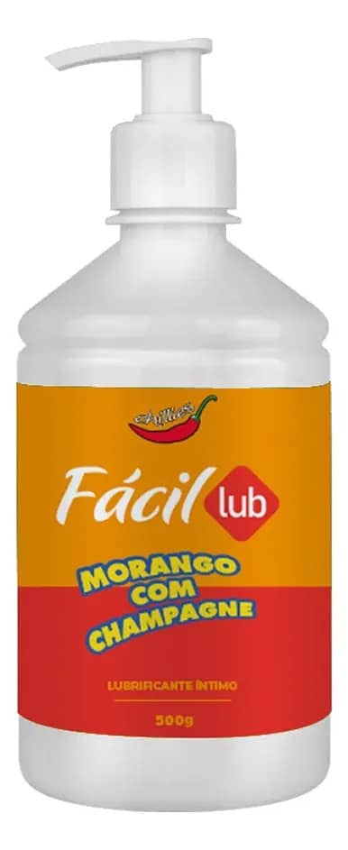 Gel De Massagem Corporal Fácil Lub Morango Com Champagne