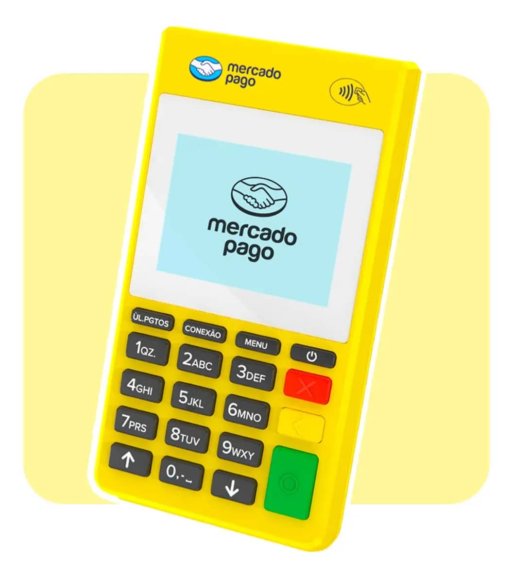 Maquininha De Cartão Air 2 Mercado Pago Point Amarela Claro 4g/wifi/nfc 127/220v