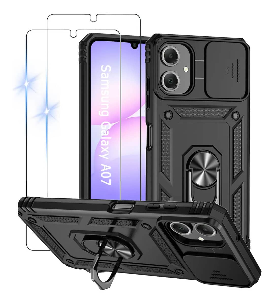 Capinha Capa Para Samsung Galaxy A07/a06 + 2 Película Preto