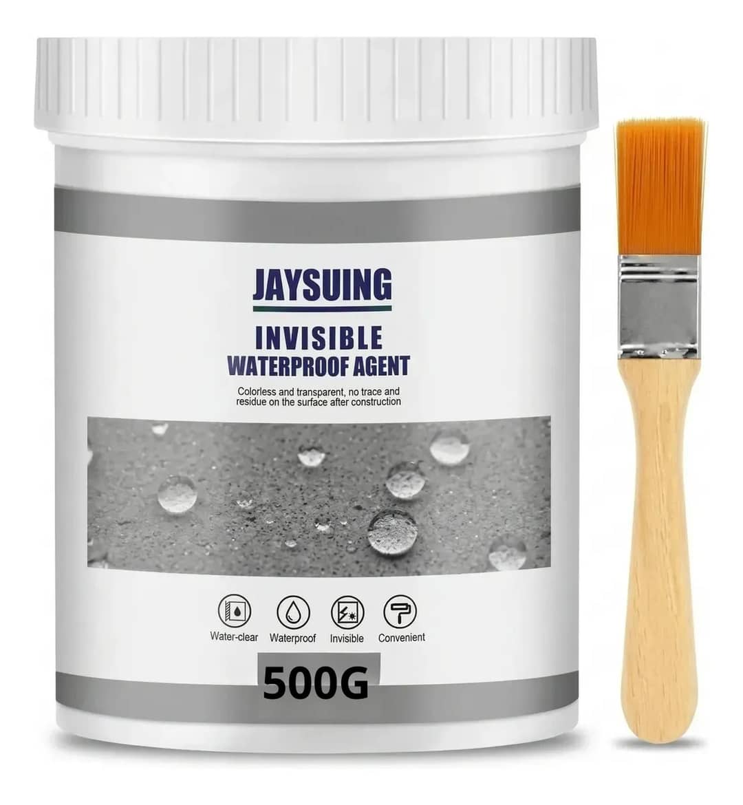 Selante Impermeável Anti Sela Vazam Jaysuing 500g Pincel Branco