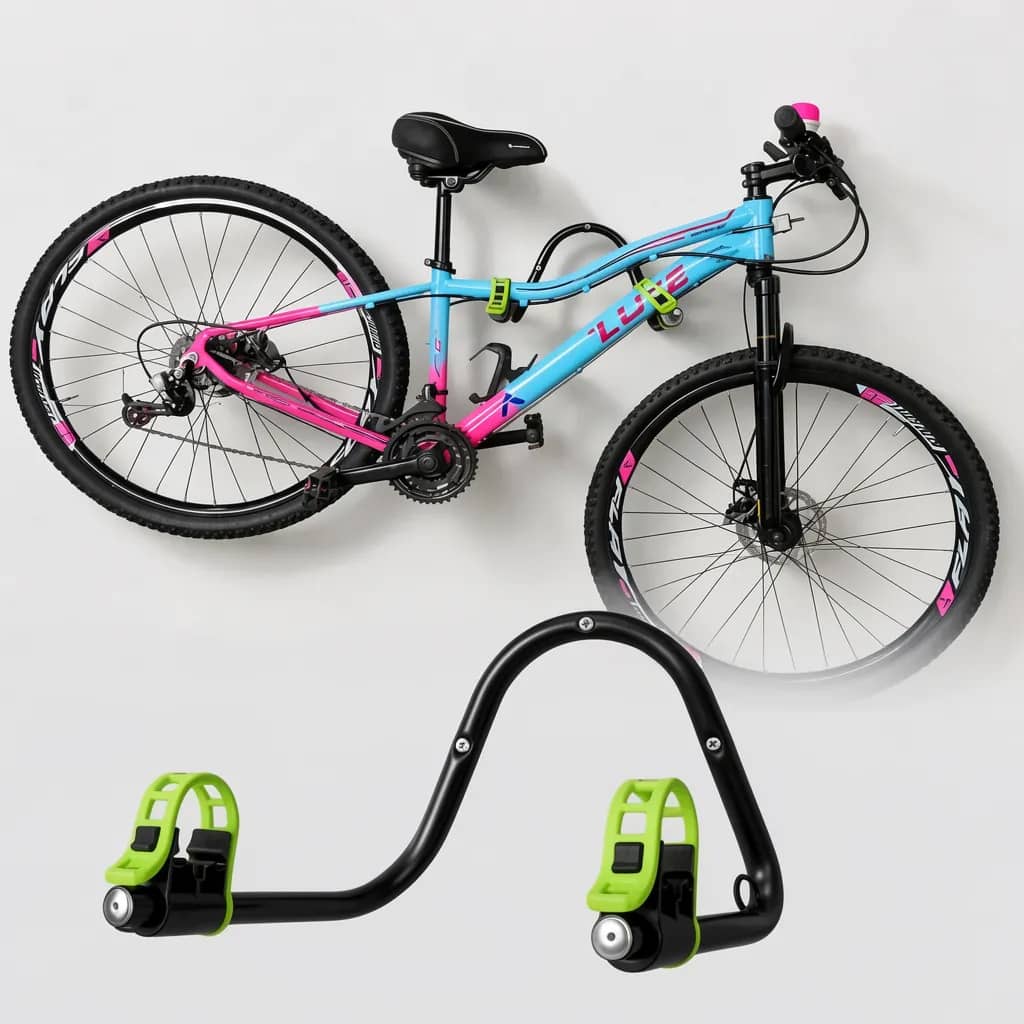 Kawak Suporte Bicicleta Horizontal Parede Para 1 Bike Preto