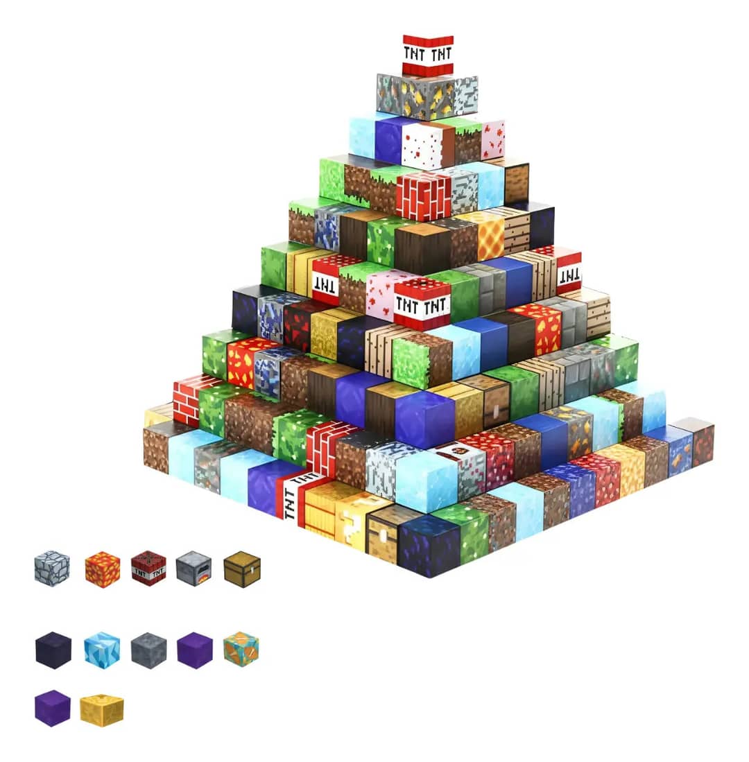 125 Blocos Magnéticos Brinquedo De Montar Mundo Criativo 125 Blocos Magnéticos