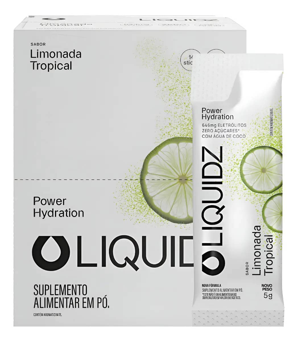 Liquidz Eletrólitos Isotônico Zero Açúcar 14 Sachês…