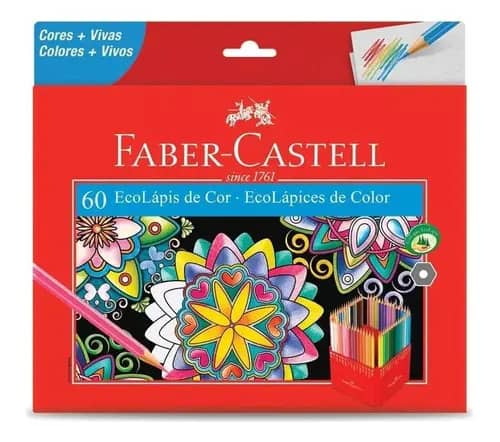 Lápis De Cor Longos Faber-castell X60 Multicor