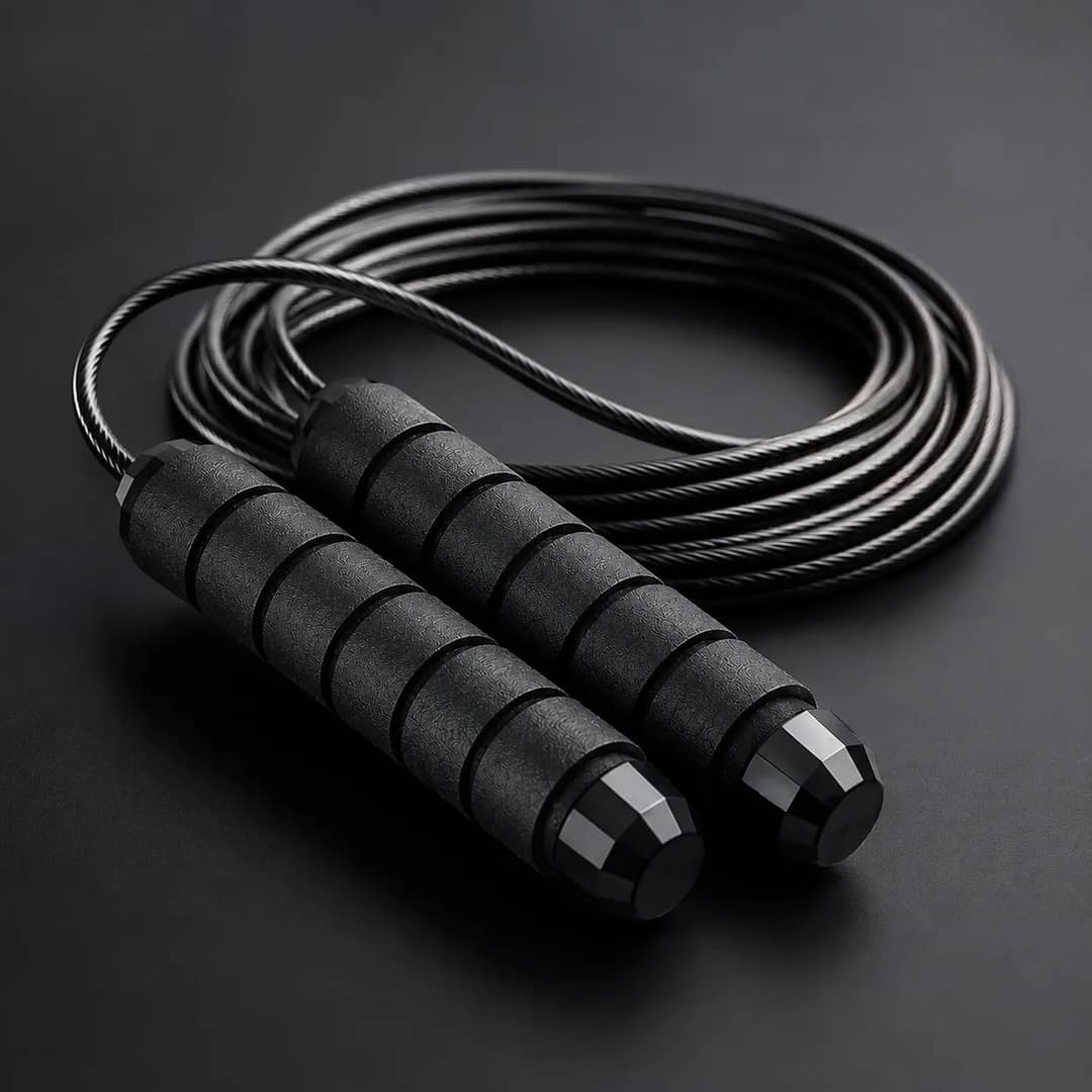 Corda De Pular Profissional Speed Rope Rolamento Crossfit 3m Preto