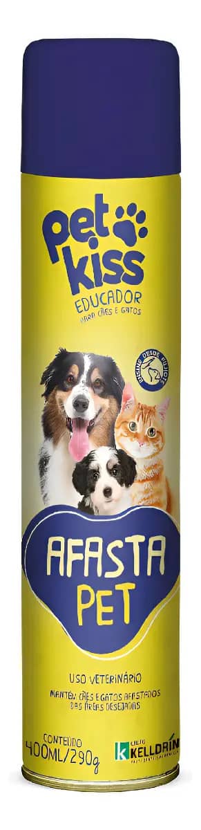 Educador Repelente Kelldrin Pet Kiss Spray Cães E Gatos 400ml Fragrância