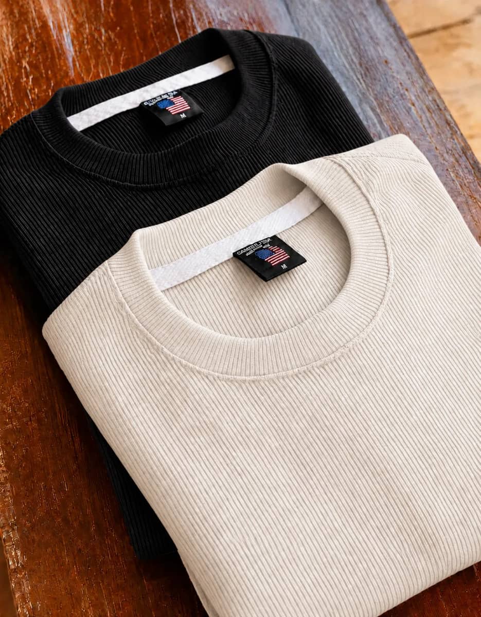 Kit 2 Camisetas Oversized Masculina Texturizado Premium Kit 2 Over Off-white E Preto M