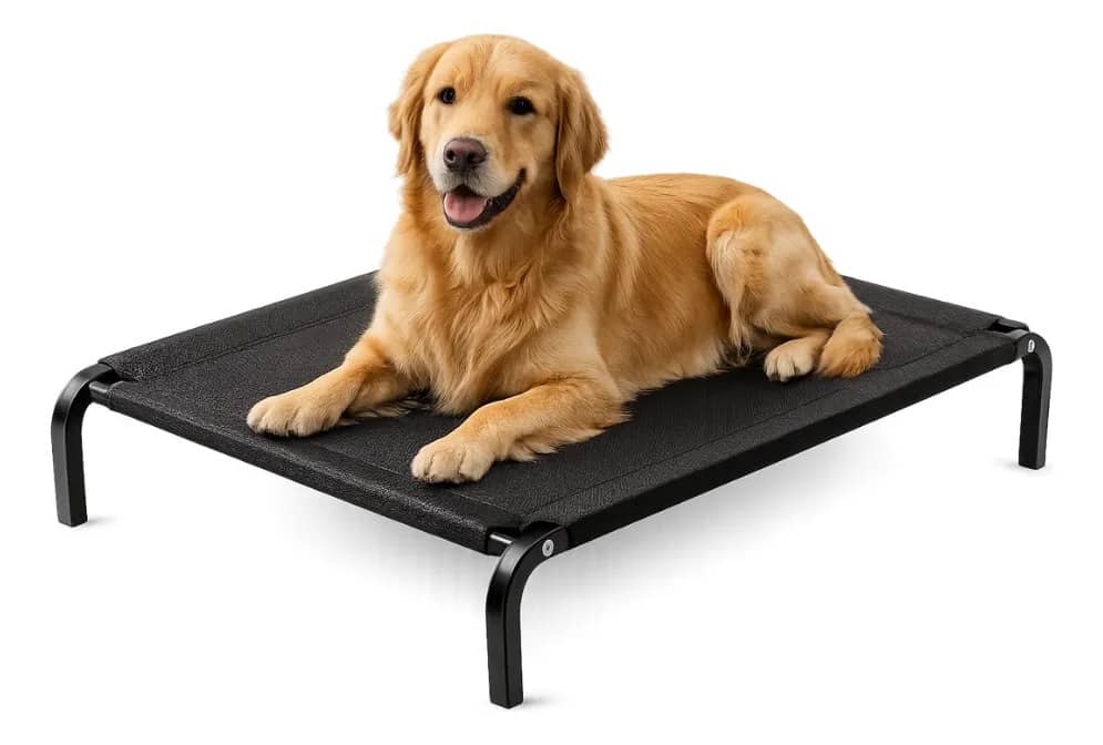 Cama Suspensa Pet 105 Cm Para Cães Grandes Tamanho G Preto Sem