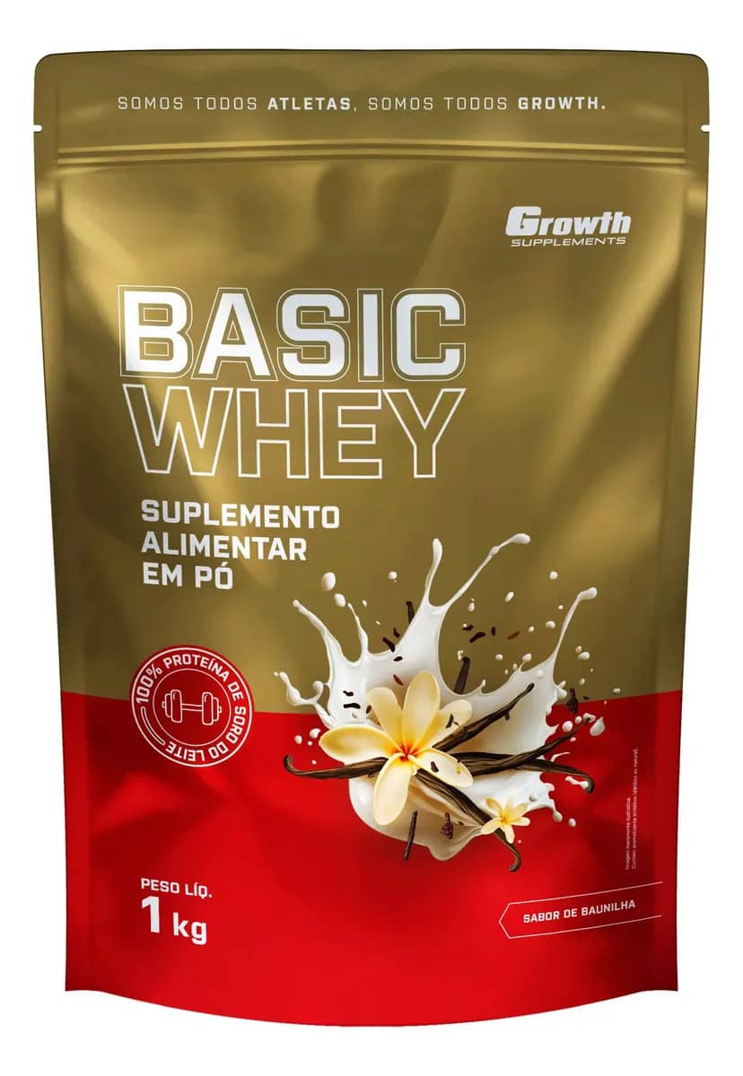 Basic Whey 1kg Growth Supplements Baunilha