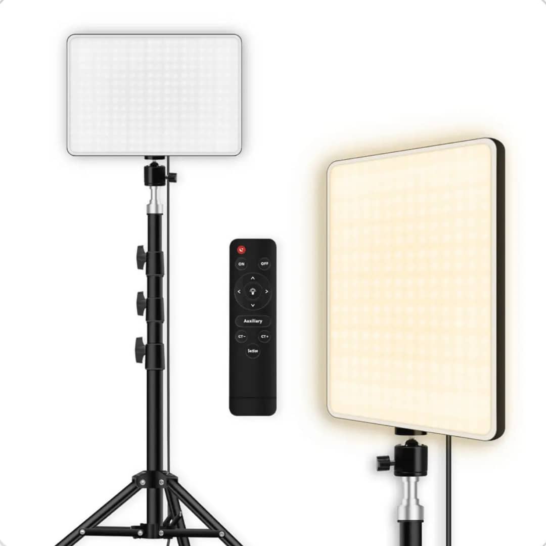 Ring Light Led Lumi De 33cm Com Tripé 2,10m E Luz Ajustável Para Maquiagem E Vídeos Branco