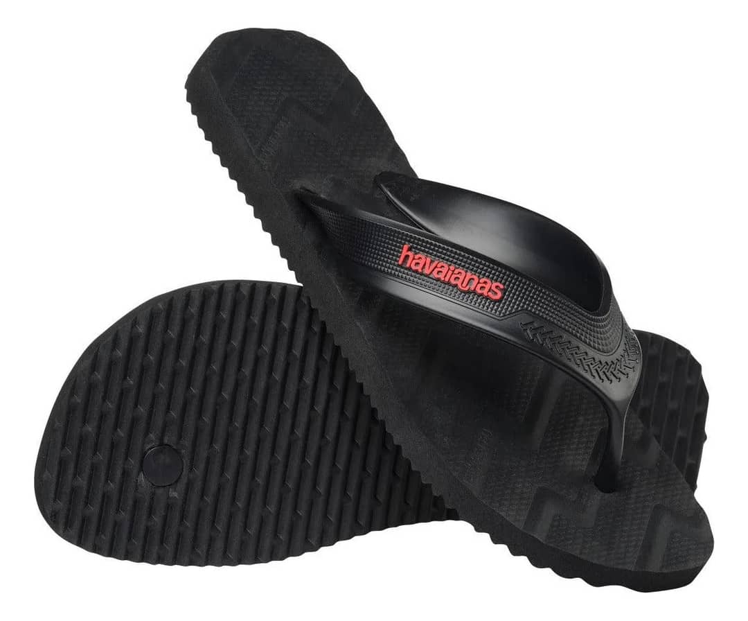 Chinelo Havaianas Track Waves Max Conforto Sandália Legítima Preto Track Relevo No Solado 41/42 Br