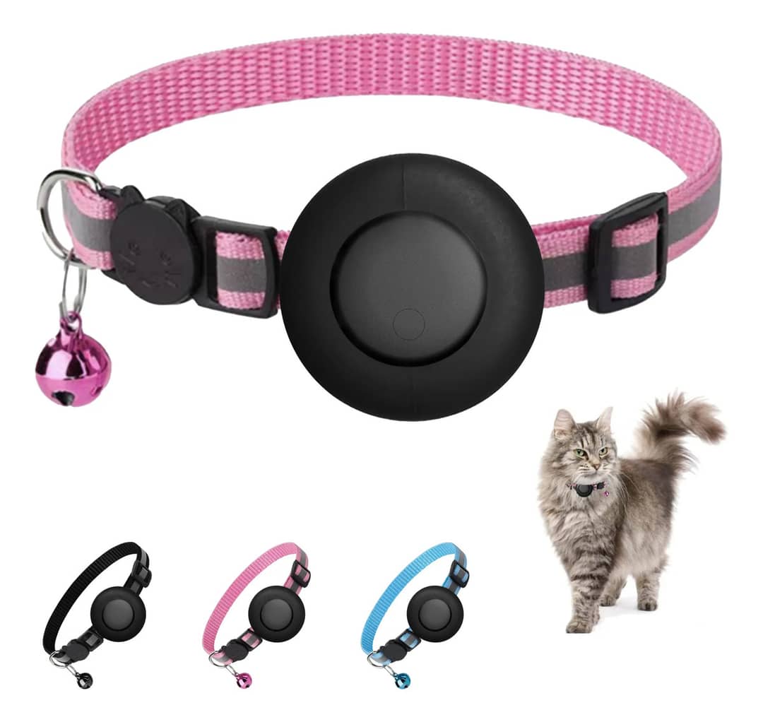Coleira Rastreadora Pet Certificada Google Android Tag Rosa Rosa P