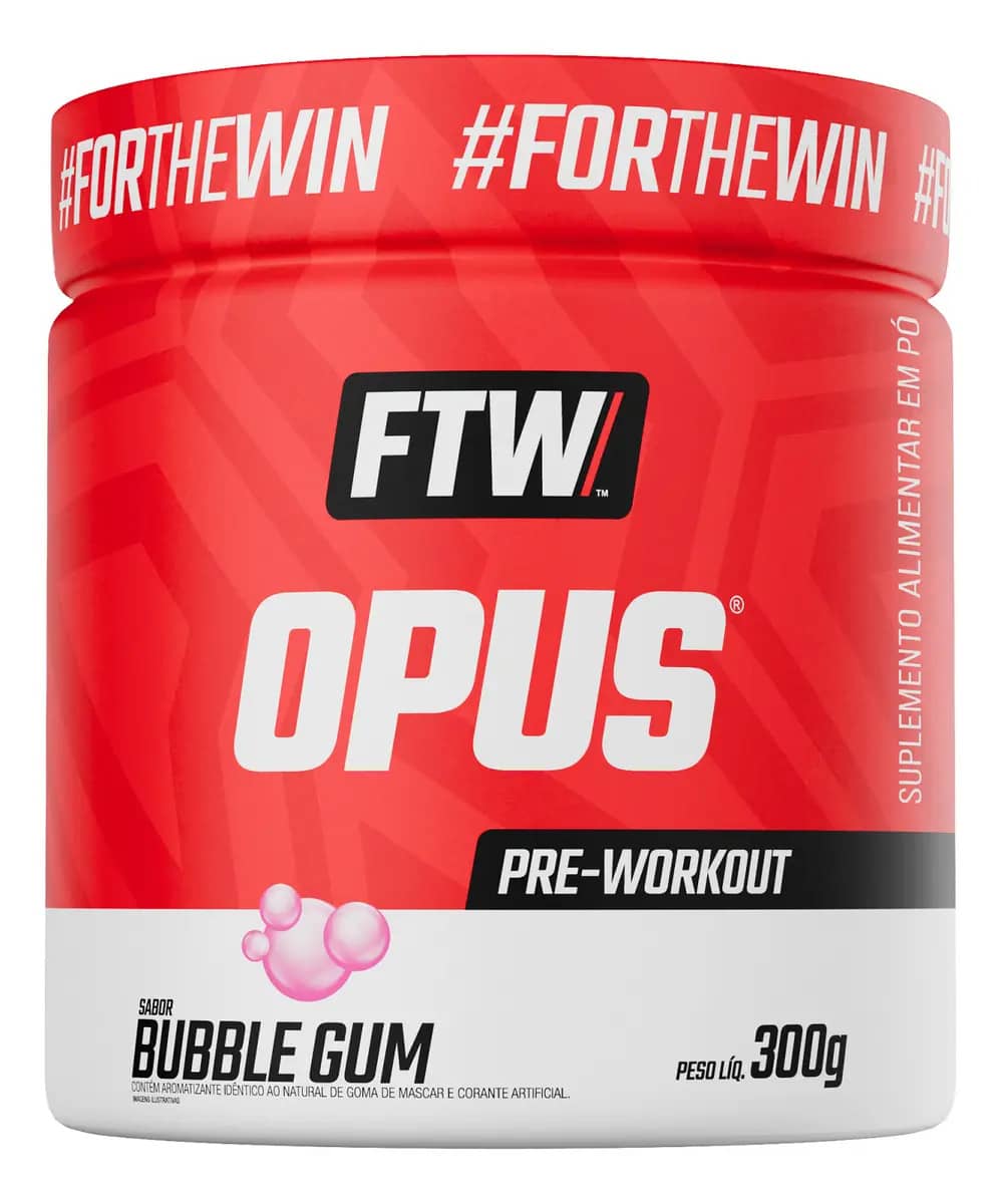 Opus Pre-workout 300g Sabor Bubble Gum - Ftw Chiclete