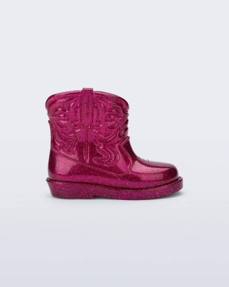 Bota Galocha Bebê Mini Melissa Texas  Rosa 22 Bota Galocha