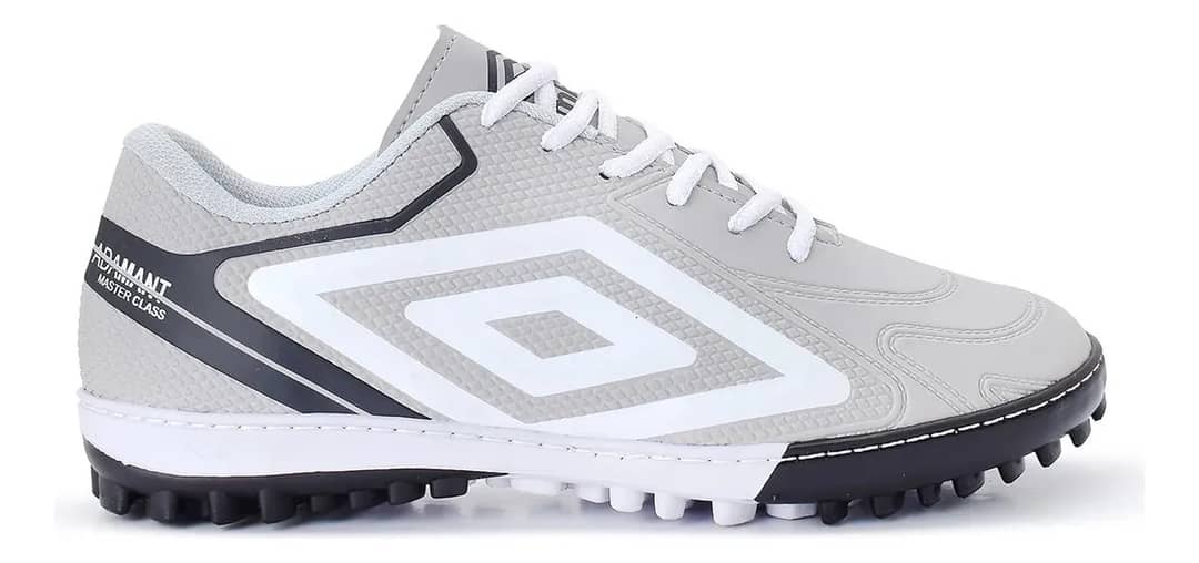 Chuteira Society Umbro Adamant Masterclass Grama Sintética Cinza 41 Br