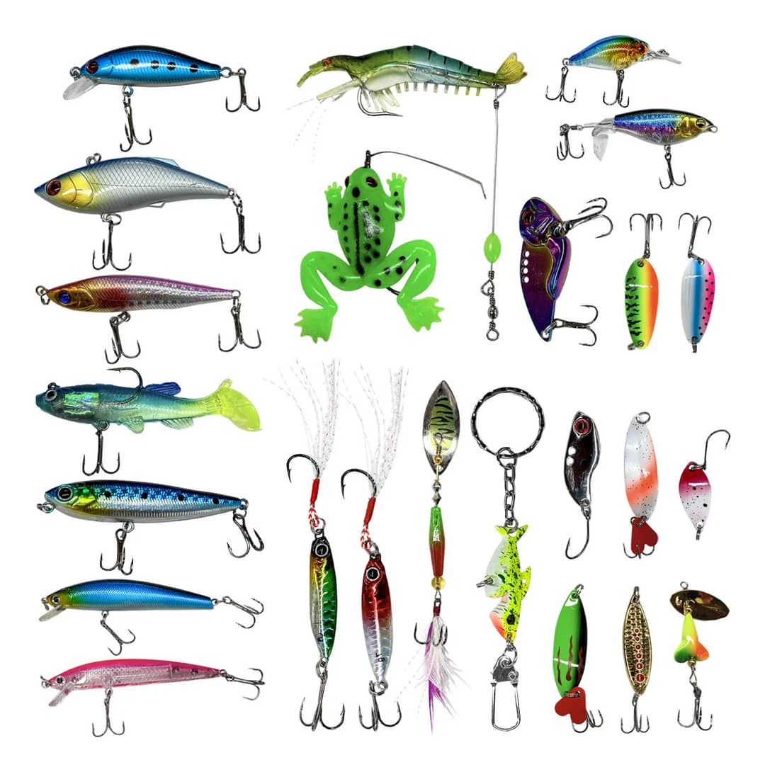 Kit 24 Iscas Minnow Silicone Pesca Tucunaré Traira Robalo Cores Sortidas
