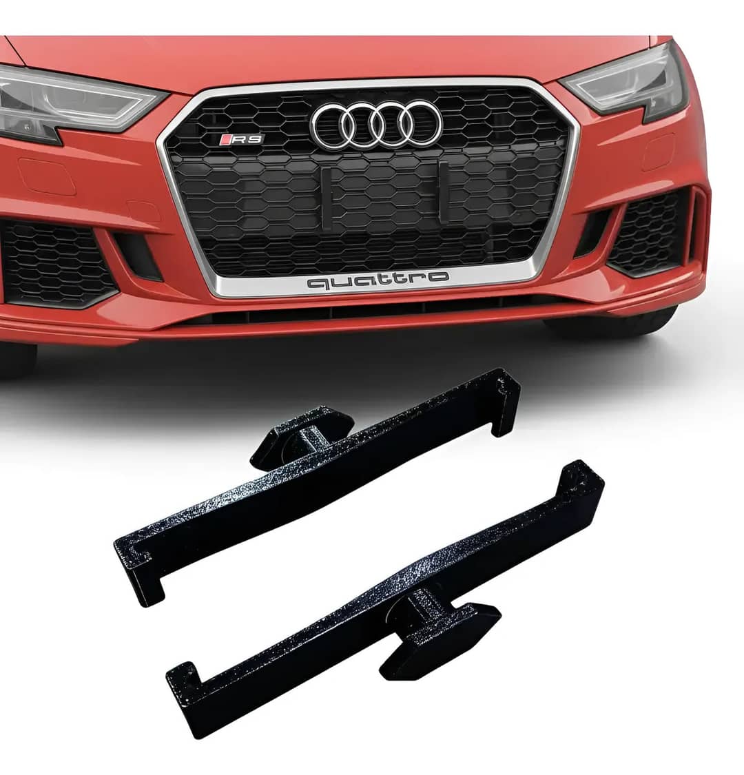 Suporte Placa Frontal Audi A3 Rs Fabricante Preto