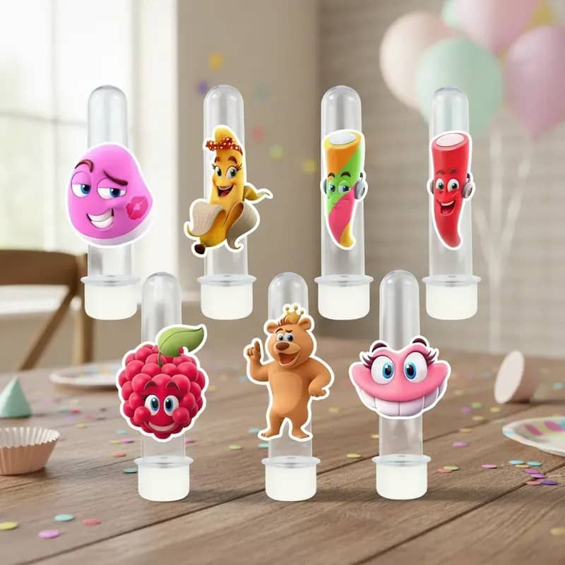 10 Tubetes Fini Personalizados Lembrancinha Festa Fini Tag