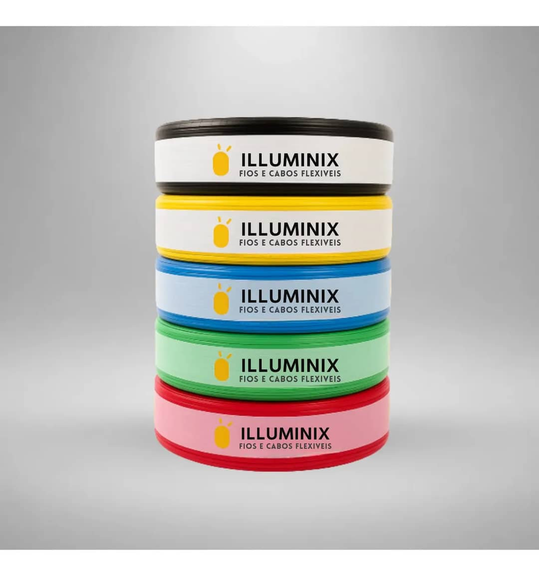 Cabo Flexível 1,5 Mm² Illuminix Rolo Com 100 Metros 750v Preto